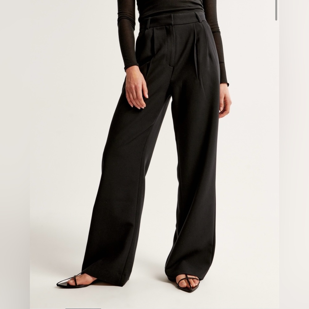 Abercrombie & Fitch A&F Sloane Tailored Pant - black size 33s
